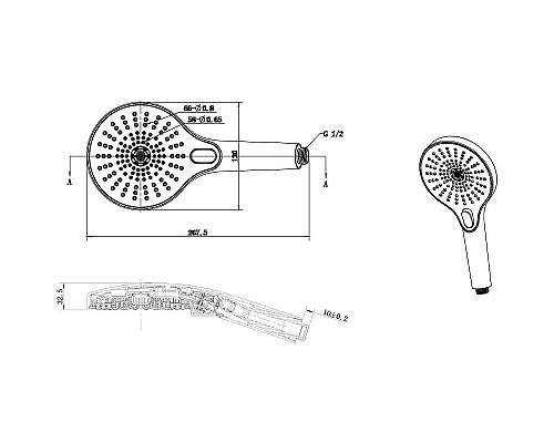 Душевая система Vincea Inspire VSFW-3I22MT5CH с термостатом Хром