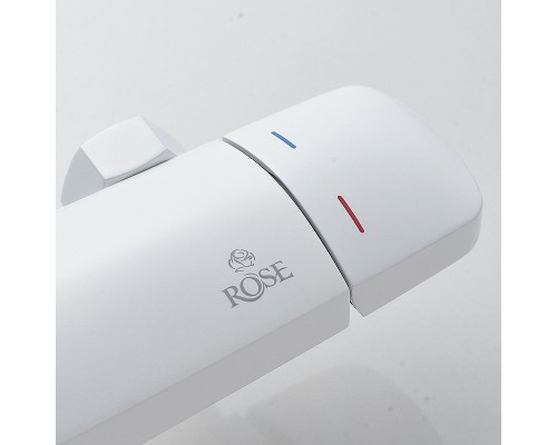 Душевая система Rose R39C Белая матовая