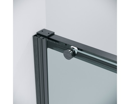 Душевая дверь Grossman Galaxy 110 100.K33.01.110.42.00 профиль Графит сатин стекло прозрачное