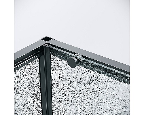 Душевая стенка Grossman Galaxy 80 200.K33.01.80.21.02 профиль Черный матовый стекло шиншилла