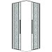 Душевой уголок Grossman Galaxy 80х80 300.K33.01.8080.10.02 профиль Хром стекло шиншилла