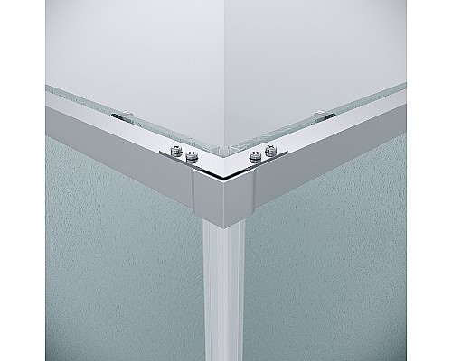 Душевой уголок Grossman Galaxy 80х80 300.K33.01.8080.10.02 профиль Хром стекло шиншилла