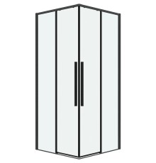 Душевой уголок Grossman Galaxy 100х100 300.K33.01.1010.42.00 профиль Графит сатин стекло прозрачное