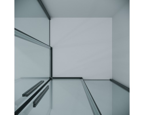 Душевой уголок Grossman Galaxy 100х100 300.K33.01.1010.42.00 профиль Графит сатин стекло прозрачное