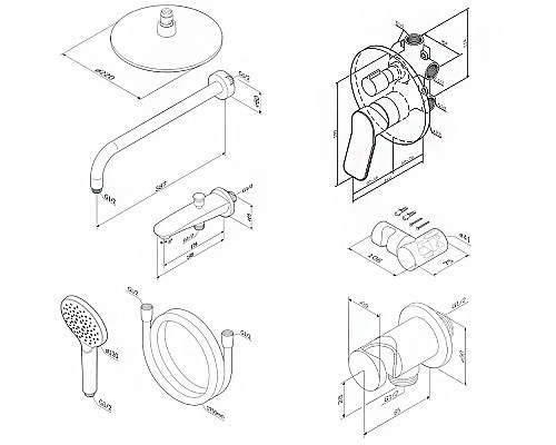 Душевая система AM.PM X-Joy FB85A3RH10 Хром