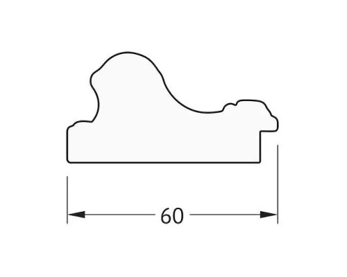 Зеркало Evoform Octagon 51х71 BY 7045 в багетной раме - Золотые бусы на бронзе 60 мм