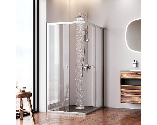 Душевой уголок AM.PM Sunny 120х90 W87G-403-12090-MT профиль Хром матовый стекло прозрачное