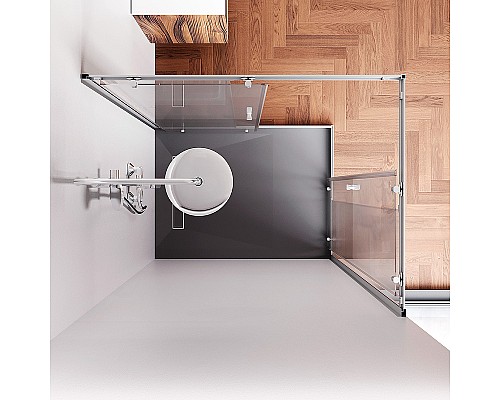 Душевой уголок AM.PM Sunny 120х90 W87G-403-12090-MT профиль Хром матовый стекло прозрачное