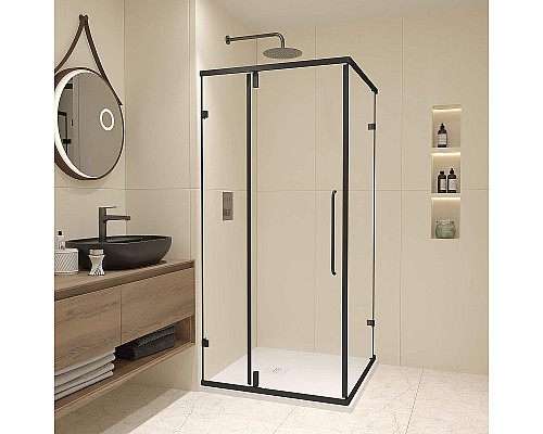 Душевой уголок RGW Classic CL-035B 90x90 350903599-14 профиль Черный матовый стекло прозрачное