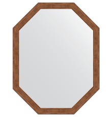 Зеркало Evoform Octagon 69x89 в багетной раме - Сухой тростник 51 мм