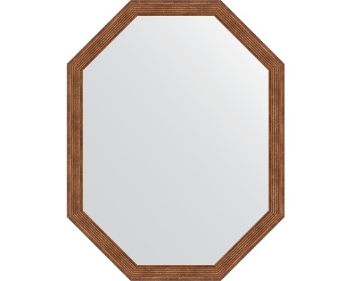 Зеркало Evoform Octagon 69x89 в багетной раме - Сухой тростник 51 мм