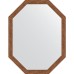 Зеркало Evoform Octagon 69x89 в багетной раме - Сухой тростник 51 мм