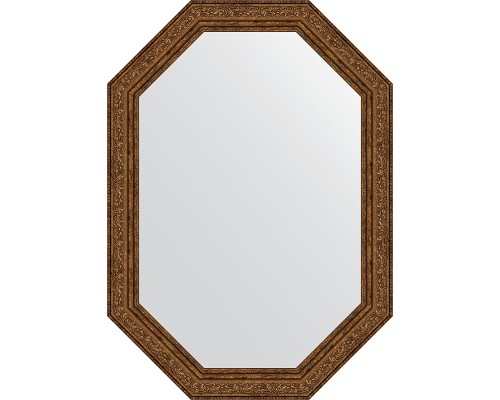 Зеркало Evoform Octagon 50x70 BY 7029 в багетной раме - Виньетка состаренная бронза 56 мм