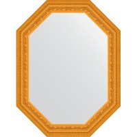 Зеркало Evoform Octagon 64x84 в багетной раме - Сусальное золото 80 мм