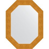Зеркало Evoform Octagon 66x86 BY 7183 в багетной раме - Чеканка золотая 90 мм
