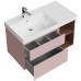 Тумба под раковину Kerama Marazzi Cubo 90 L подвесная Мальва матовый Структурированный орех
