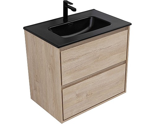 Тумба под раковину Aquanet Милан 70 336383 подвесная Дуб светлый