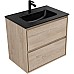 Тумба под раковину Aquanet Милан 70 336383 подвесная Дуб светлый