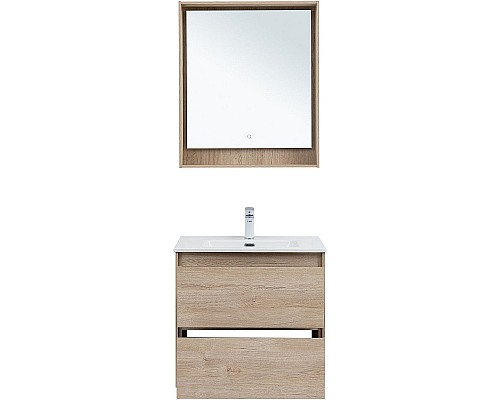 Тумба под раковину Aquanet Милан 70 336383 подвесная Дуб светлый
