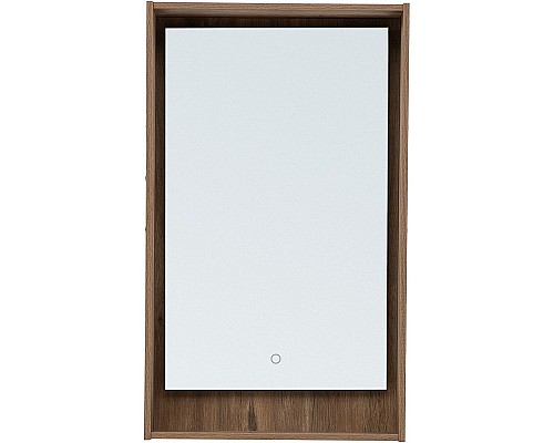 Зеркало Aquanet Милан 50 336397 с подсветкой Дуб рустикальный с сенсорным выключателем