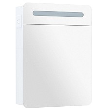 Зеркальный шкаф Aquanet Лукка 60 178954 с подсветкой Белый глянцевый