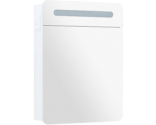 Зеркальный шкаф Aquanet Лукка 60 178954 с подсветкой Белый глянцевый