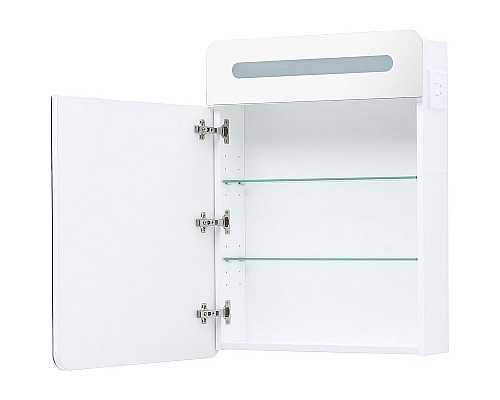 Зеркальный шкаф Aquanet Лукка 60 178954 с подсветкой Белый глянцевый