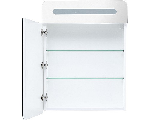 Зеркальный шкаф Aquanet Лукка 60 178954 с подсветкой Белый глянцевый