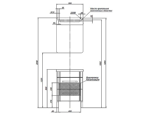 Зеркальный шкаф Aquanet Лукка 60 178954 с подсветкой Белый глянцевый