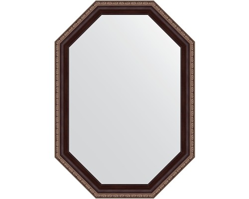 Зеркало Evoform Polygon 69х49 BY 7273 в багетной раме - Махагон с орнаментом 50 мм