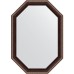 Зеркало Evoform Polygon 69х49 BY 7273 в багетной раме - Махагон с орнаментом 50 мм