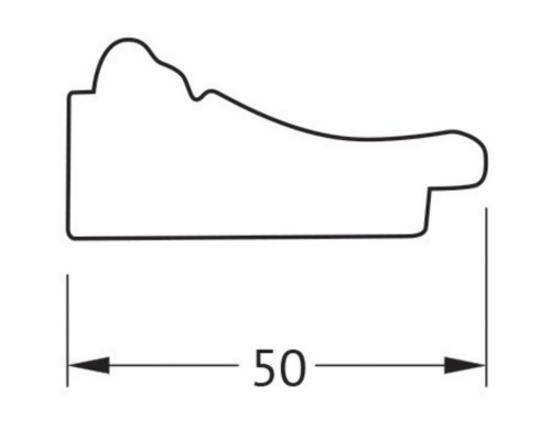 Зеркало Evoform Polygon 69х49 BY 7273 в багетной раме - Махагон с орнаментом 50 мм