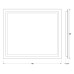 Зеркало Evoform Ledline 60x70 с подсветкой 22 W - без выключателя
