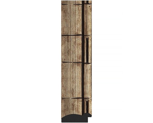 Зеркало Evoform Octagon 58х58 BY 7322 в багетной раме - Серебряный бамбук 73 мм