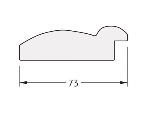 Зеркало Evoform Octagon 58х58 BY 7322 в багетной раме - Серебряный бамбук 73 мм