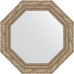 Зеркало Evoform Octagon 60х60 BY 7334 в багетной раме - Виньетка античное серебро 85 мм