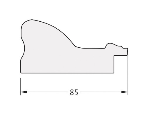Зеркало Evoform Octagon 60х60 BY 7334 в багетной раме - Виньетка античное серебро 85 мм
