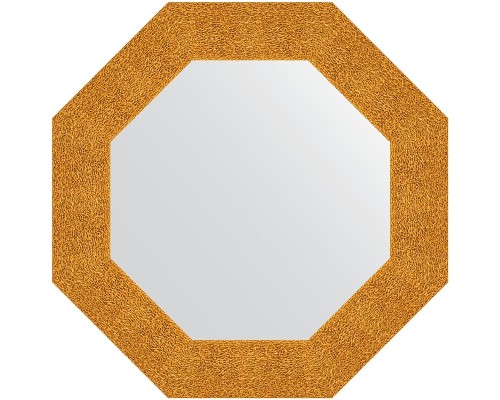Зеркало Evoform Octagon 61х61 BY 7350 в багетной раме - Чеканка золотая 90 мм