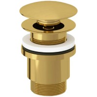 Донный клапан Kludi click-clack Золото брашированное