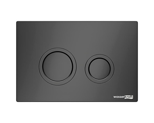 Инсталляция WasserKRAFT Salm 27TLT.010.ME.WH.MB01 для унитаза Белое стекло с Черной матовой клавишей смыва