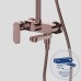 Душевая система WasserKRAFT Asphe Розовое золото