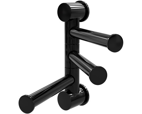 Полотенцедержатель WasserKRAFT K-1053PB поворотный Черный глянцевый