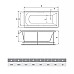 Акриловая ванна Relisan Eco Plus Темза 190х100 Гл000025013 без гидромассажа