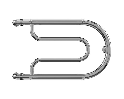 Водяной полотенцесушитель Terminus Фокстрот 320x600 4620768881244 с полкой Хром