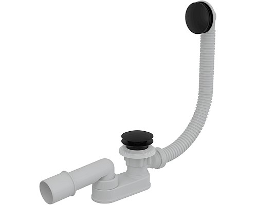 Слив-перелив Alcaplast A507BLACK Click-Clack Белый Черный матовый