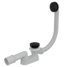 Слив-перелив Alcaplast Click-Clack Белый Черный матовый