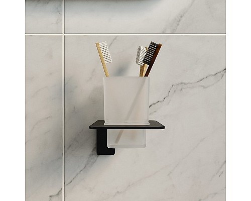 Стакан для зубных щеток Iddis Slide SLIBSG1i45 Черный