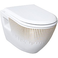 Унитаз Creavit Terra TP325-11CB00E-NA00 подвесной Белый с декором без сиденья