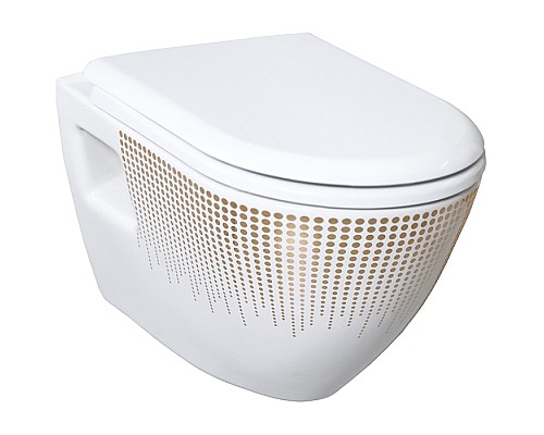 Унитаз Creavit Terra TP325-11CB00E-NA00 подвесной Белый с декором без сиденья