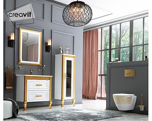 Унитаз Creavit Terra TP325-11CB00E-NA00 подвесной Белый с декором без сиденья